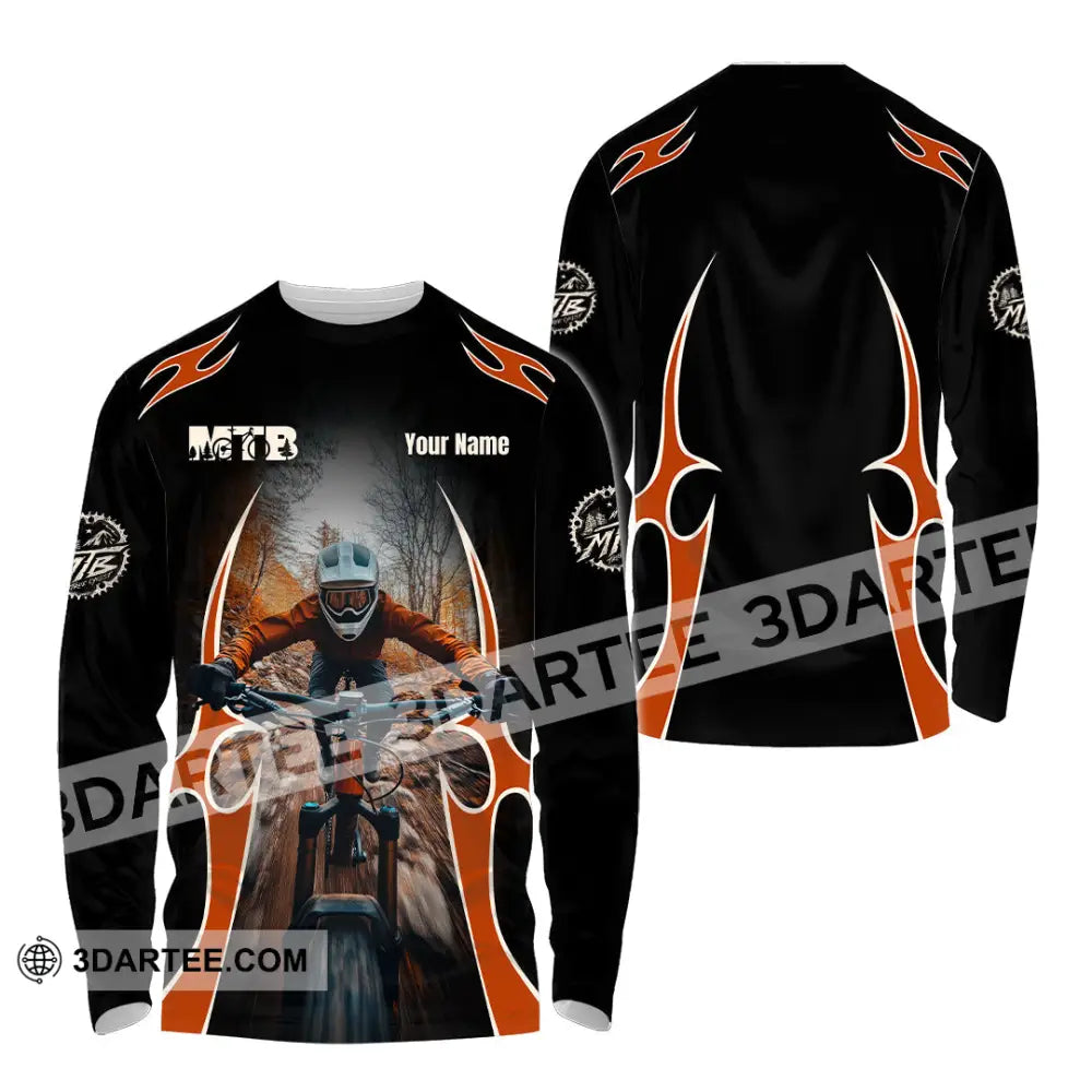 Unisex Shirt - Custom MTB Shirt Long Sleeve Shirt / S T-shirt