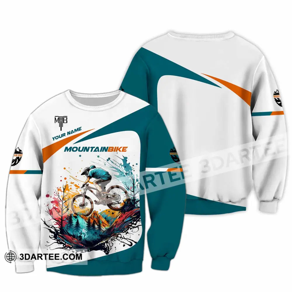 Unisex Shirt - Custom MTB Mountain Bike Shirt Long Sleeve / S T-shirt