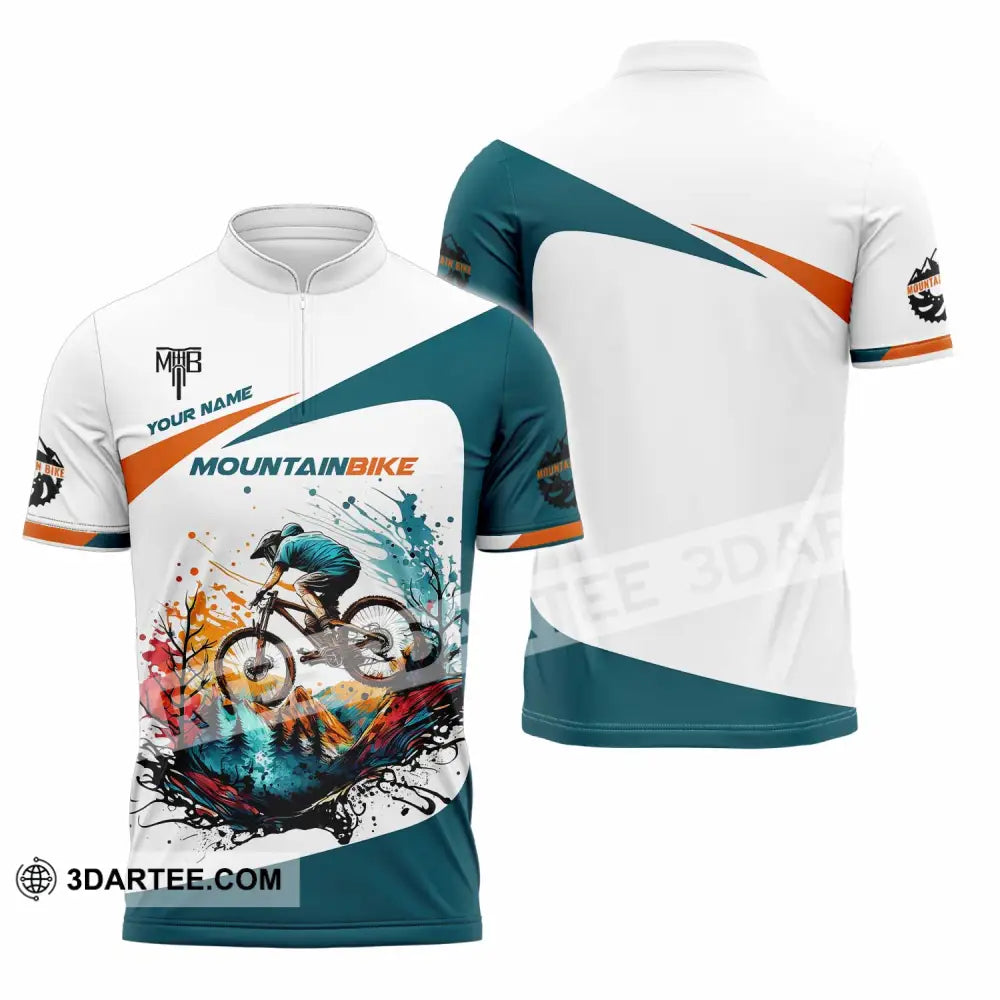 Unisex Shirt - Custom MTB Mountain Bike Shirt Polo Shirt / S T-shirt