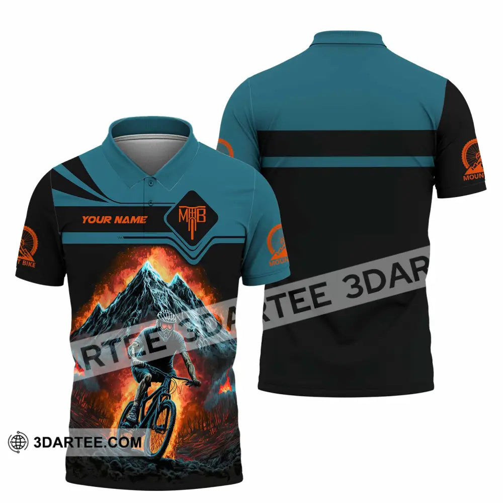 Unisex Shirt - Custom MTB Mountain Bike Shirt Polo Shirt / S T-shirt