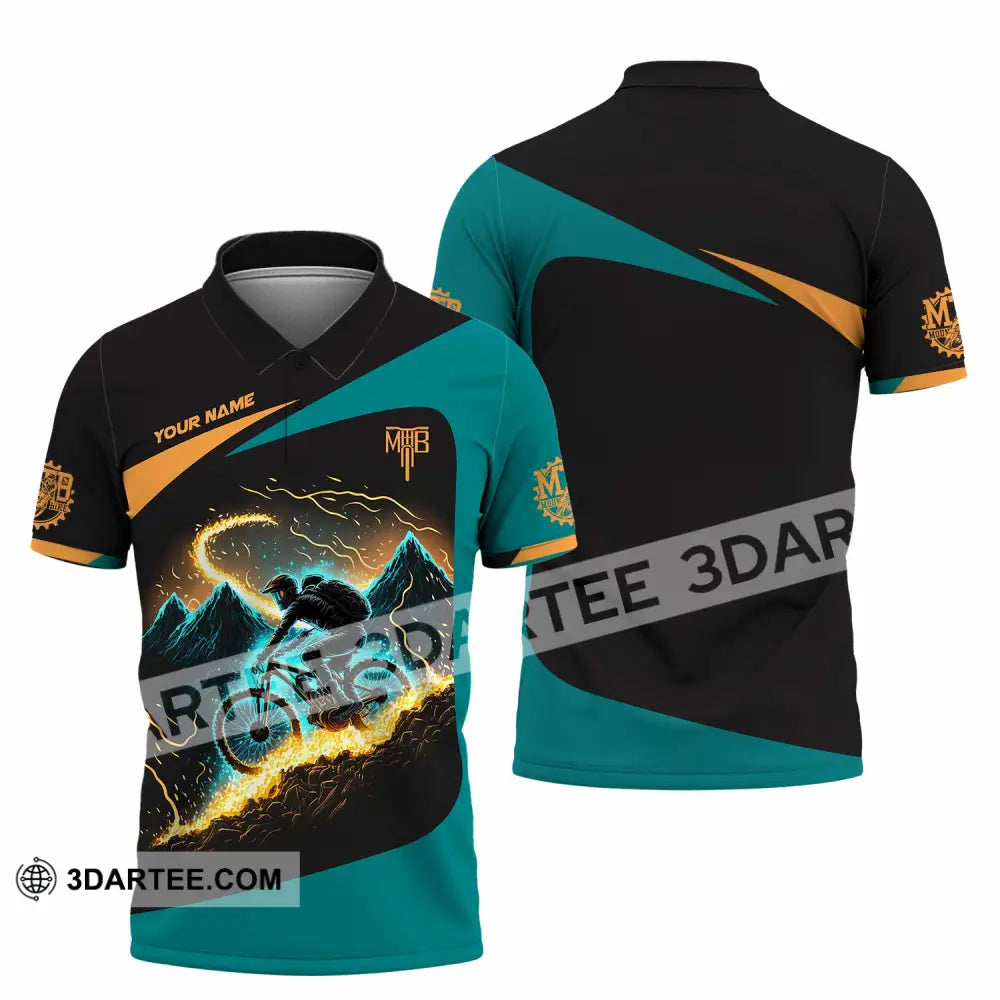 Unisex Shirt - Custom MTB Mountain Bike Shirt Polo Shirt / S T-shirt