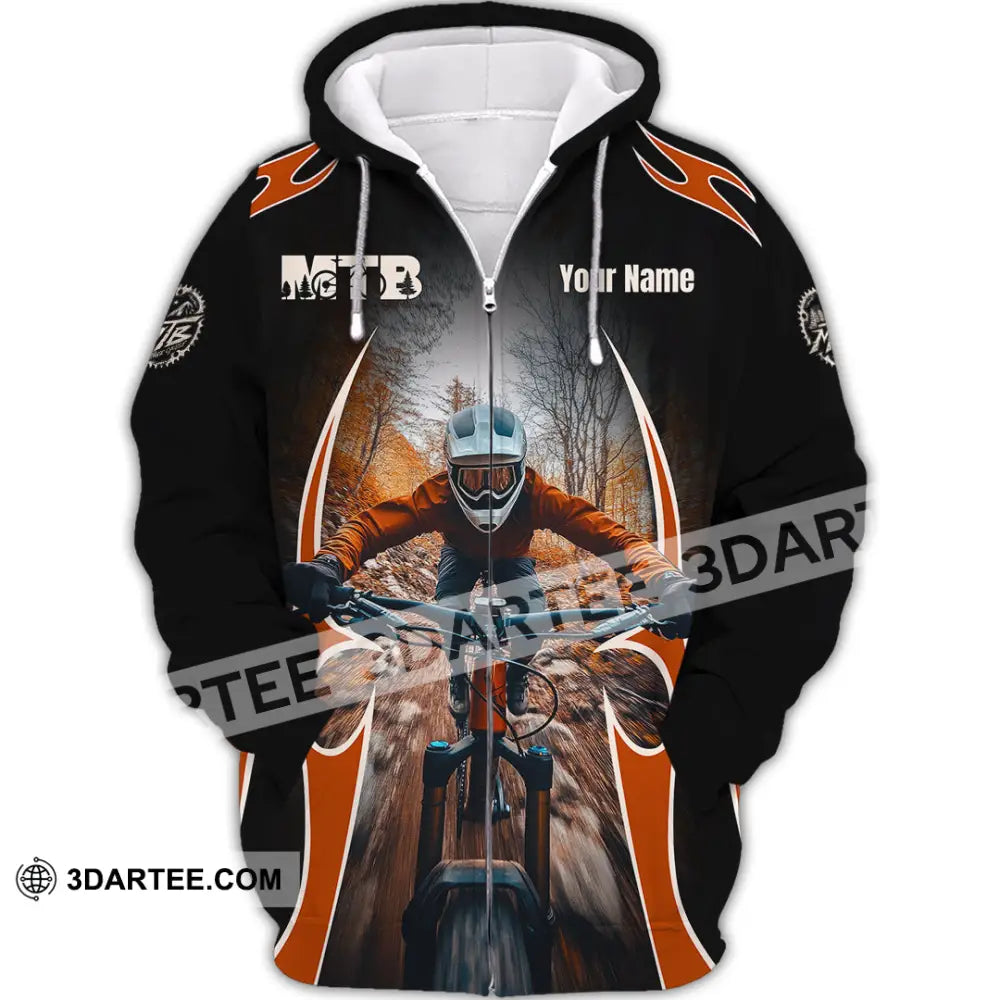 Unisex Shirt - Custom MTB Shirt Zipper Hoodie / S T-shirt