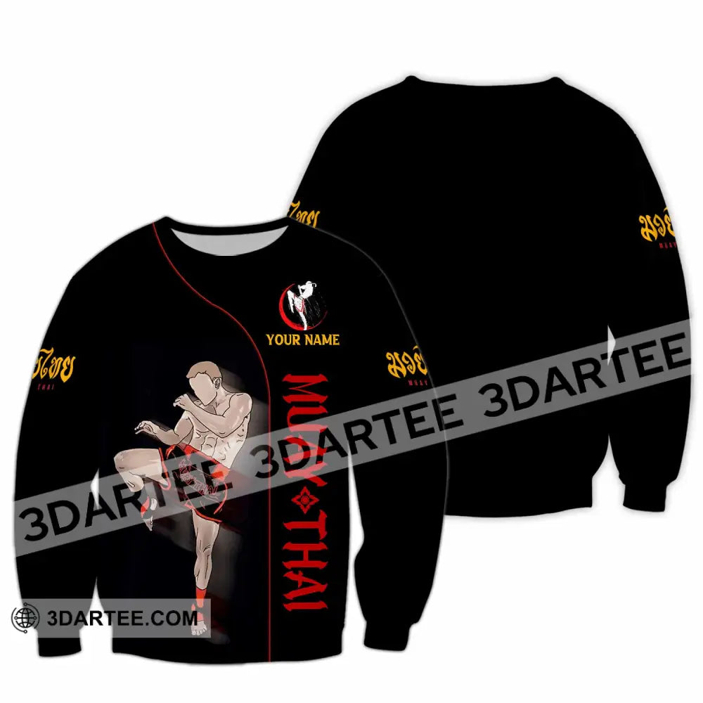 Unisex Shirt - Custom Muay Thai 3D Shirt Long Sleeve / S T-shirt