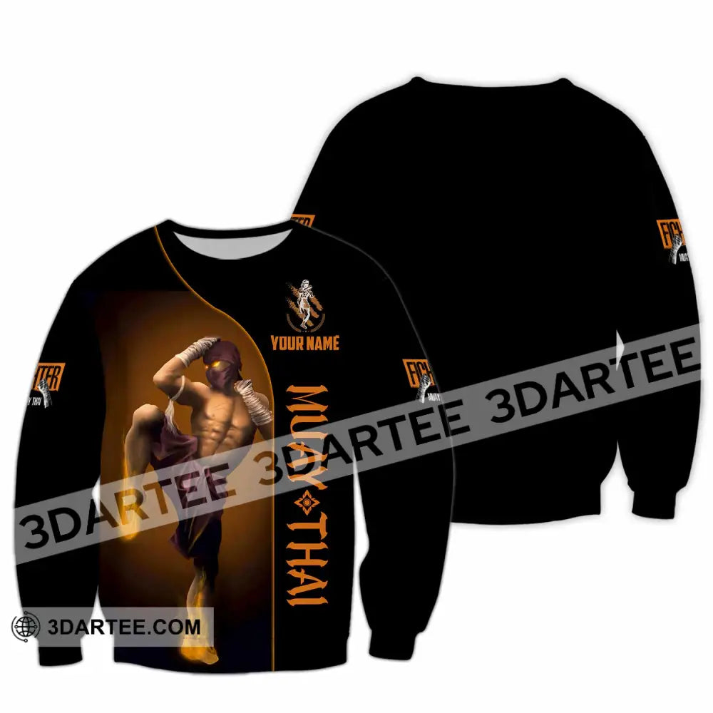 Unisex Shirt - Custom Muay Thai 3D Shirt - Long Sleeve / S - T-shirt
