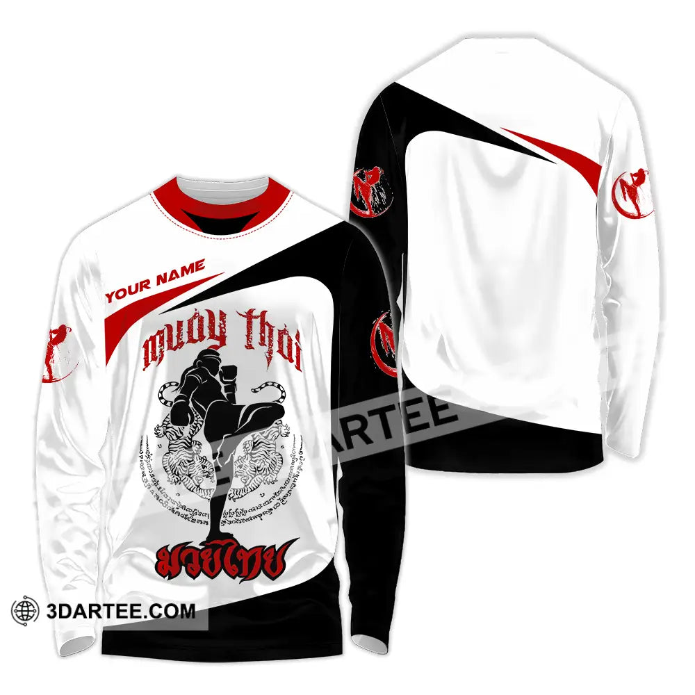 Unisex Shirt - Custom Muay Thai 3D Shirt Long Sleeve Shirt / S T-shirt