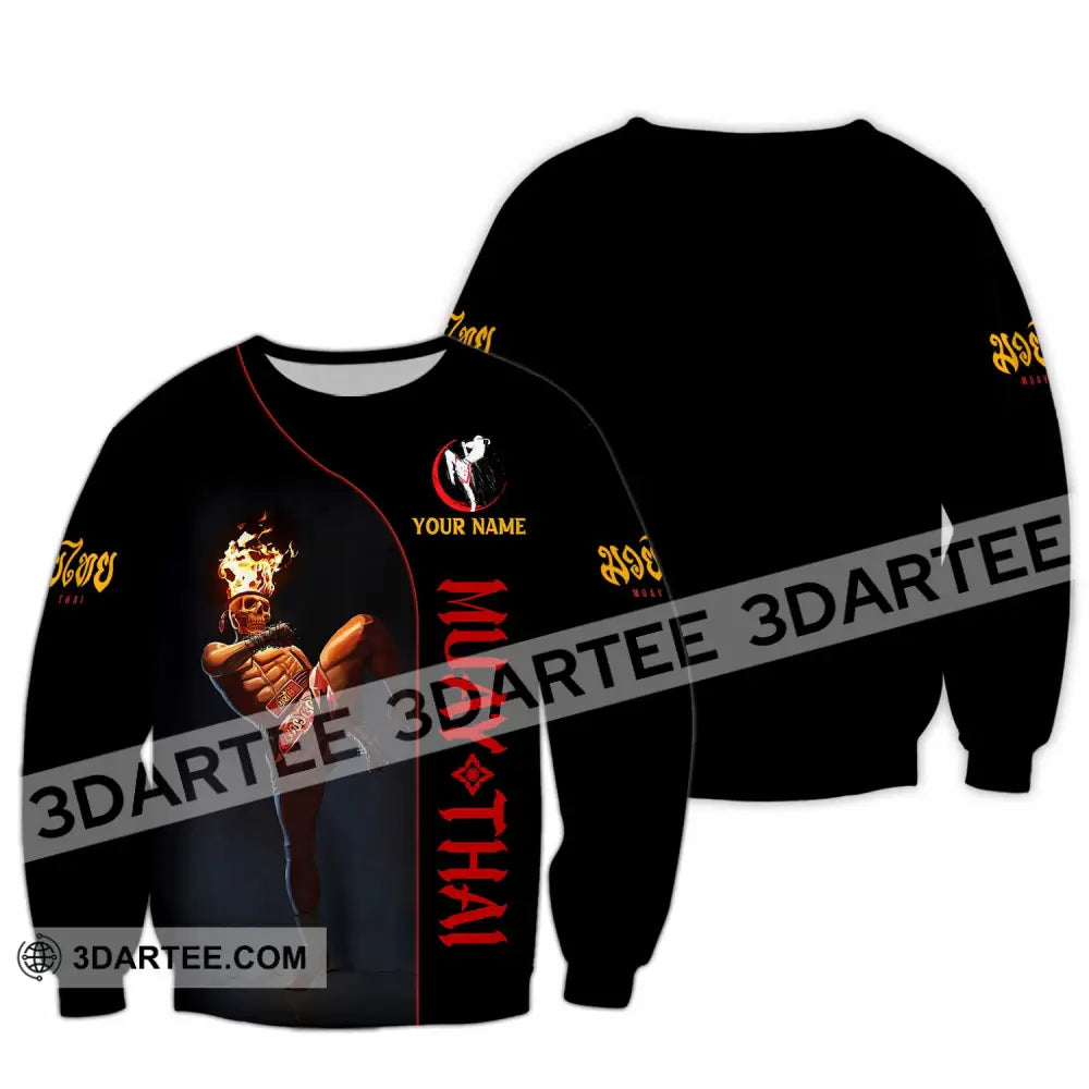 Unisex Shirt - Custom Muay Thai 3D Shirt Long Sleeve / S T-shirt