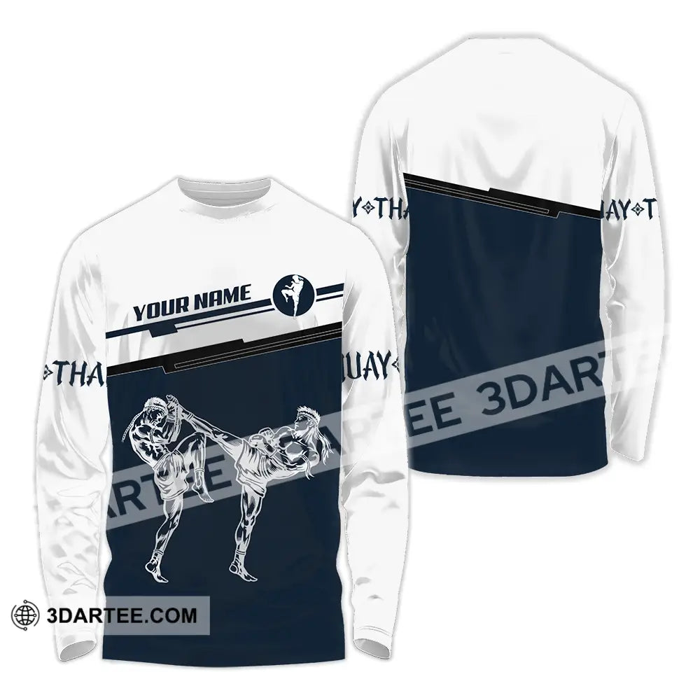 Unisex Shirt - Custom Muay Thai 3D Shirt Long Sleeve Shirt / S T-shirt