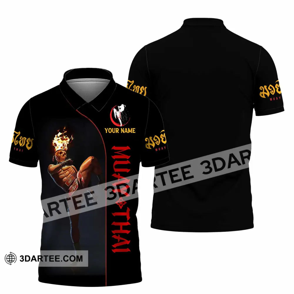 Unisex Shirt - Custom Muay Thai 3D Shirt Polo Shirt / S T-shirt