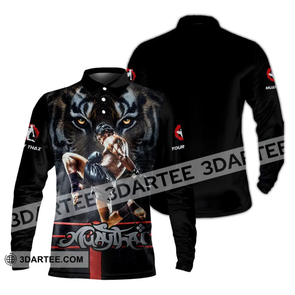 Unisex Shirt - Custom Muay Thai Shirt - Long Sleeve Polo / S - T-shirt