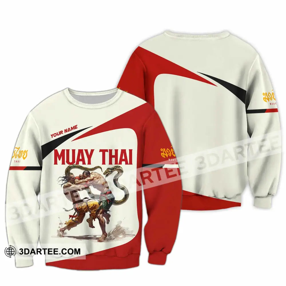 Unisex Shirt - Custom Muay Thai Shirt Long Sleeve / S T-shirt