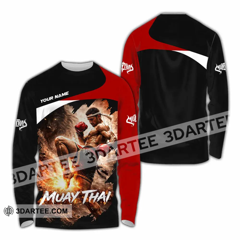 Unisex Shirt - Custom Muay Thai Shirt - Long Sleeve Shirt / S - T-shirt