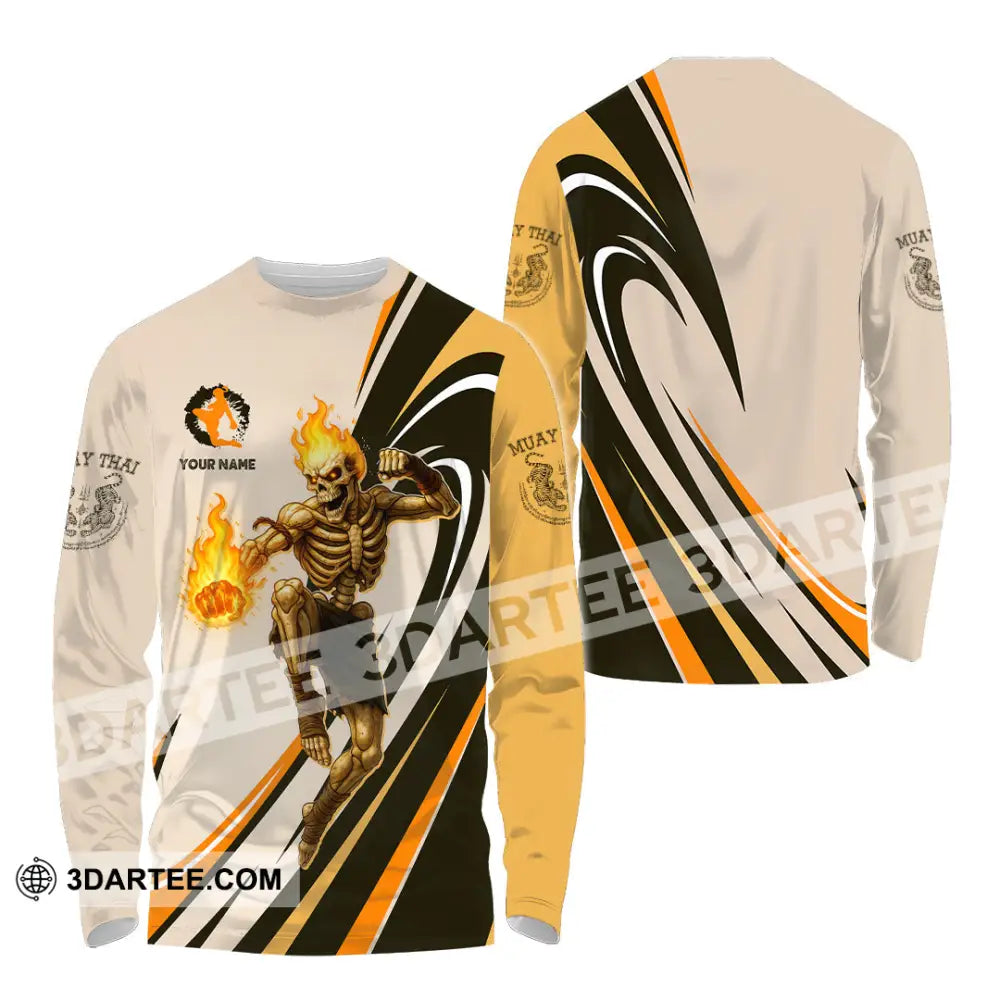 Unisex Shirt - Custom Muay Thai Shirt Long Sleeve Shirt / S T-shirt