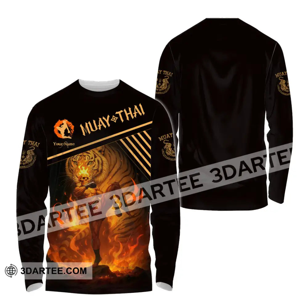 Unisex Shirt - Custom Muay Thai Shirt Long Sleeve Shirt / S T-shirt