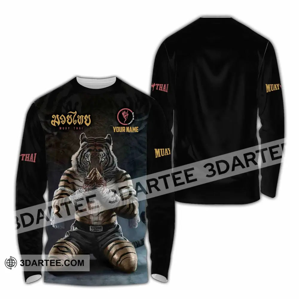 Unisex Shirt - Custom Muay Thai Lover Sport Shirt Long Sleeve Shirt / S T-shirt
