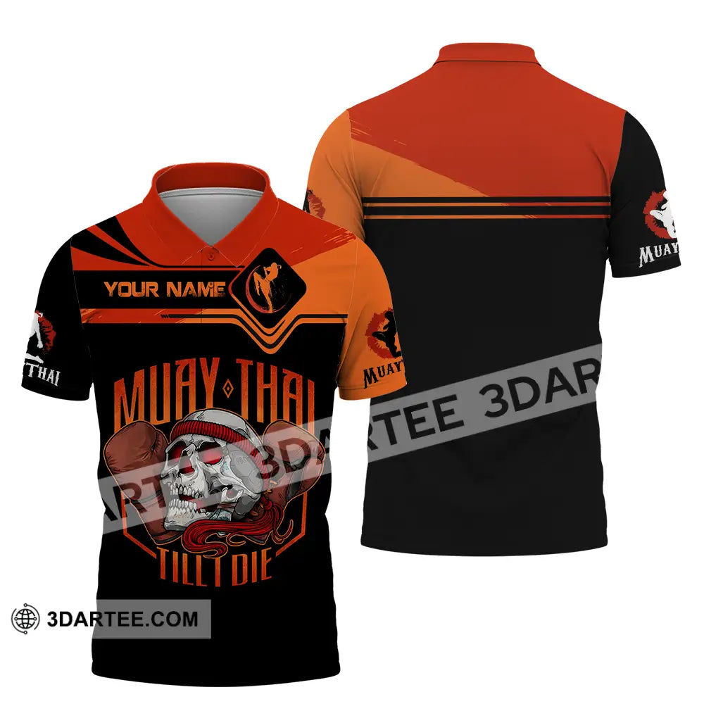 Unisex Shirt - Custom Muay Thai Till Die 3D Shirt Polo Shirt / S T-shirt