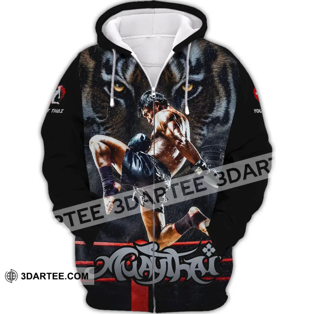 Unisex Shirt - Custom Muay Thai Shirt - Zipper Hoodie / S - T-shirt