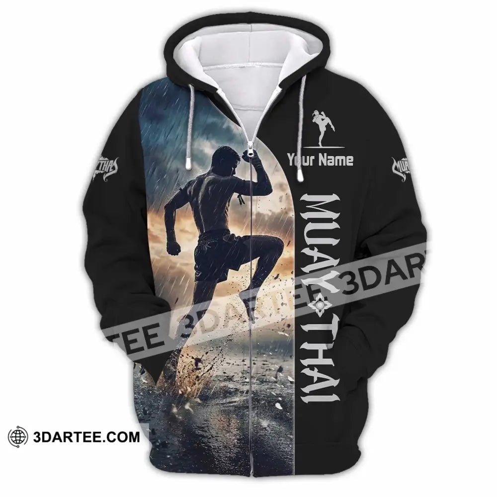 Unisex Shirt - Custom Muay Thai Shirt - Zipper Hoodie / S - T-shirt
