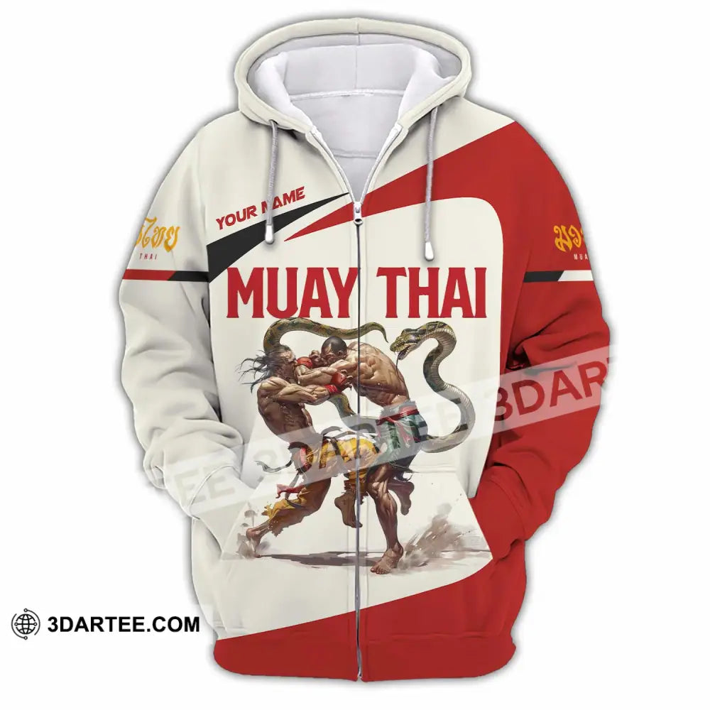 Unisex Shirt - Custom Muay Thai Shirt Zipper Hoodie / S T-shirt