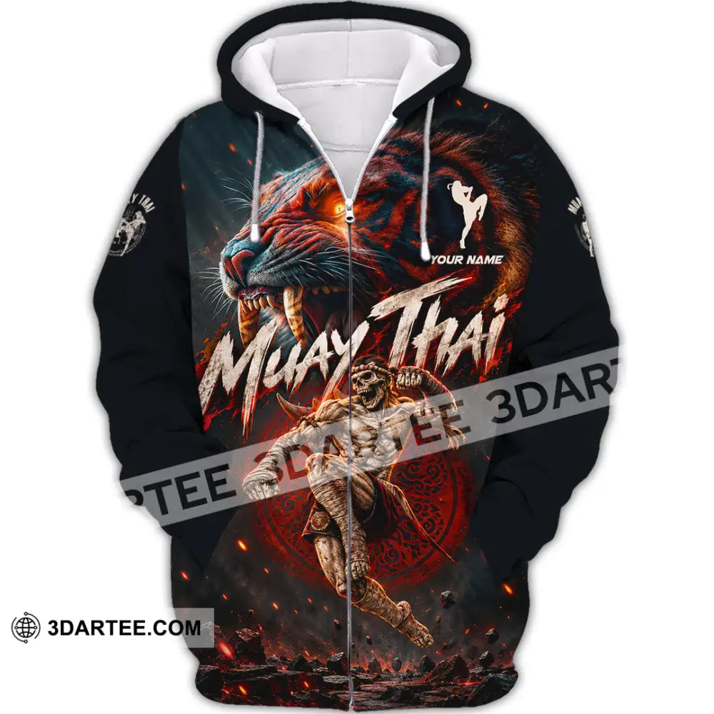 Unisex Shirt - Custom Muay Thai Shirt - Zipper Hoodie / S - T-shirt