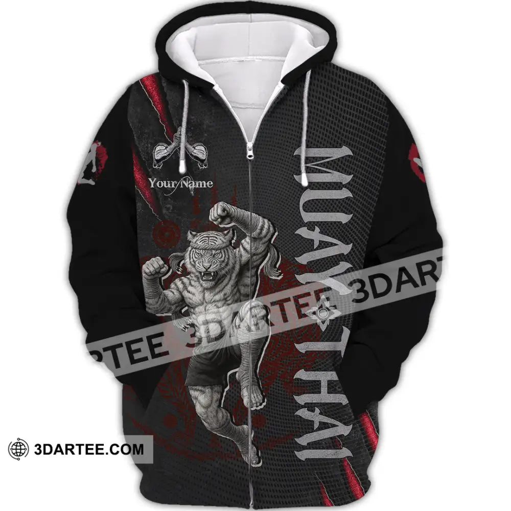 Unisex Shirt - Custom Muay Thai Shirt Zipper Hoodie / S T-shirt