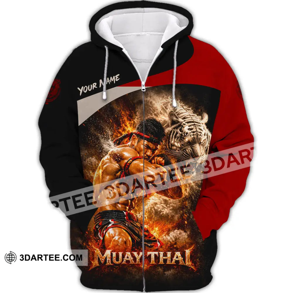 Unisex Shirt - Custom Muay Thai Shirt - Zipper Hoodie / S - T-shirt
