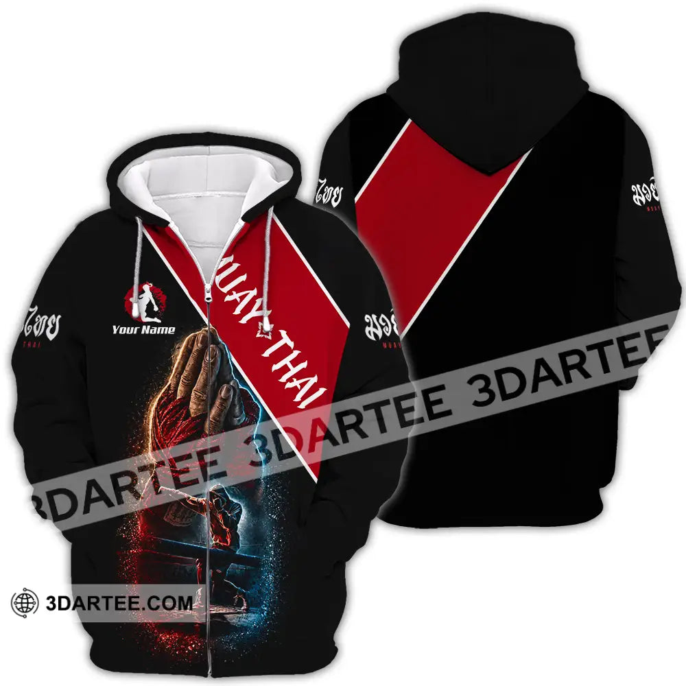 Unisex Shirt - Custom Muay Thai Shirt - Zipper Hoodie / S - T-shirt