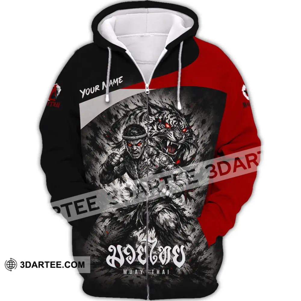 Unisex Shirt - Custom Muay Thai Shirt - Zipper Hoodie / S - T-shirt