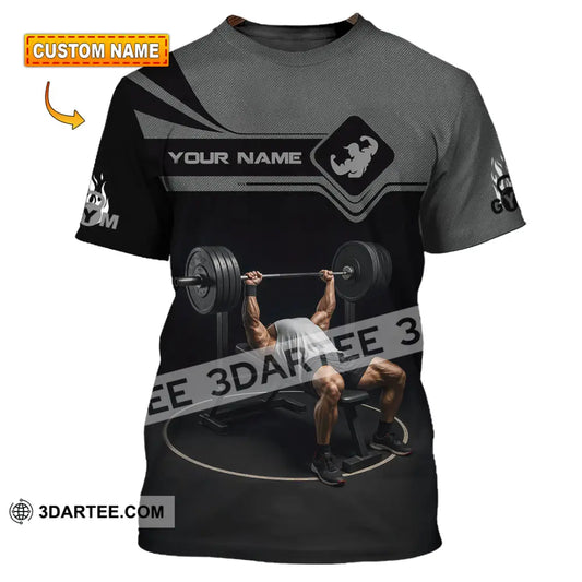 Unisex Shirt - Custom Muscular Man Weightlifting Sports Shirt T-shirt