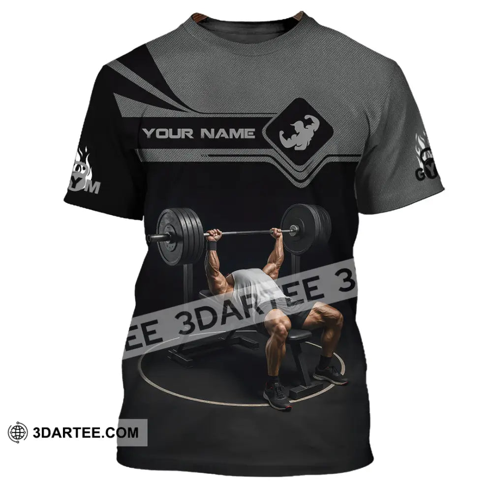 Unisex Shirt - Custom Muscular Man Weightlifting Sports Shirt T-Shirt / S T-shirt