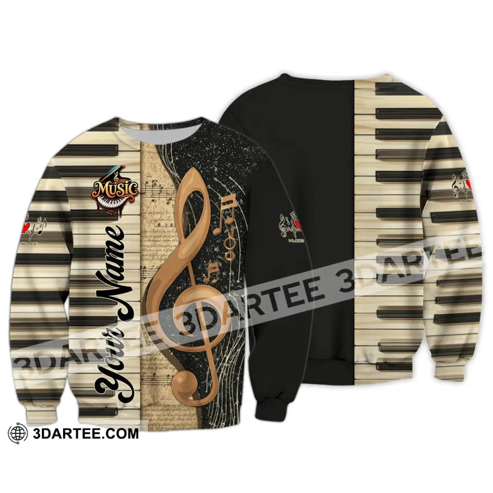 Unisex Shirt - Custom Music 3D Shirt Long Sleeve / S T-shirt