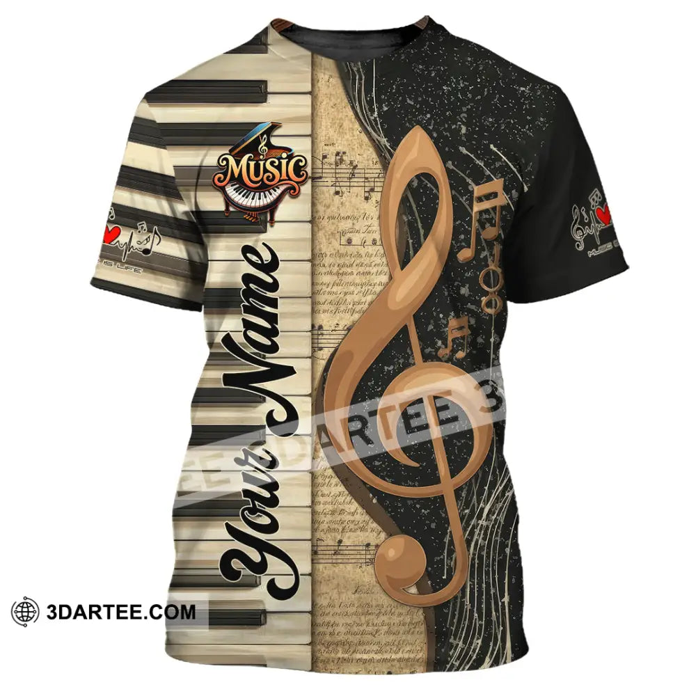 Unisex Shirt - Custom Music 3D Shirt T-Shirt / S T-shirt