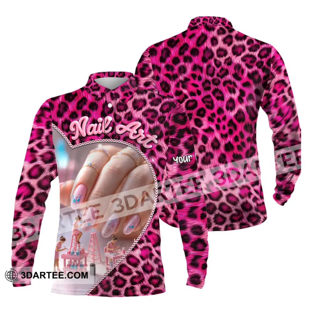 Unisex Shirt Custom Nails Artist Shirt Long Sleeve Polo / S T shirt
