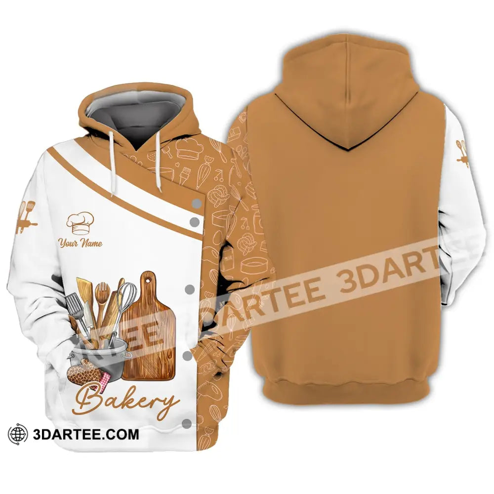 Unisex Shirt - Custom Name 3D Bakery Hoodie / S T-Shirt