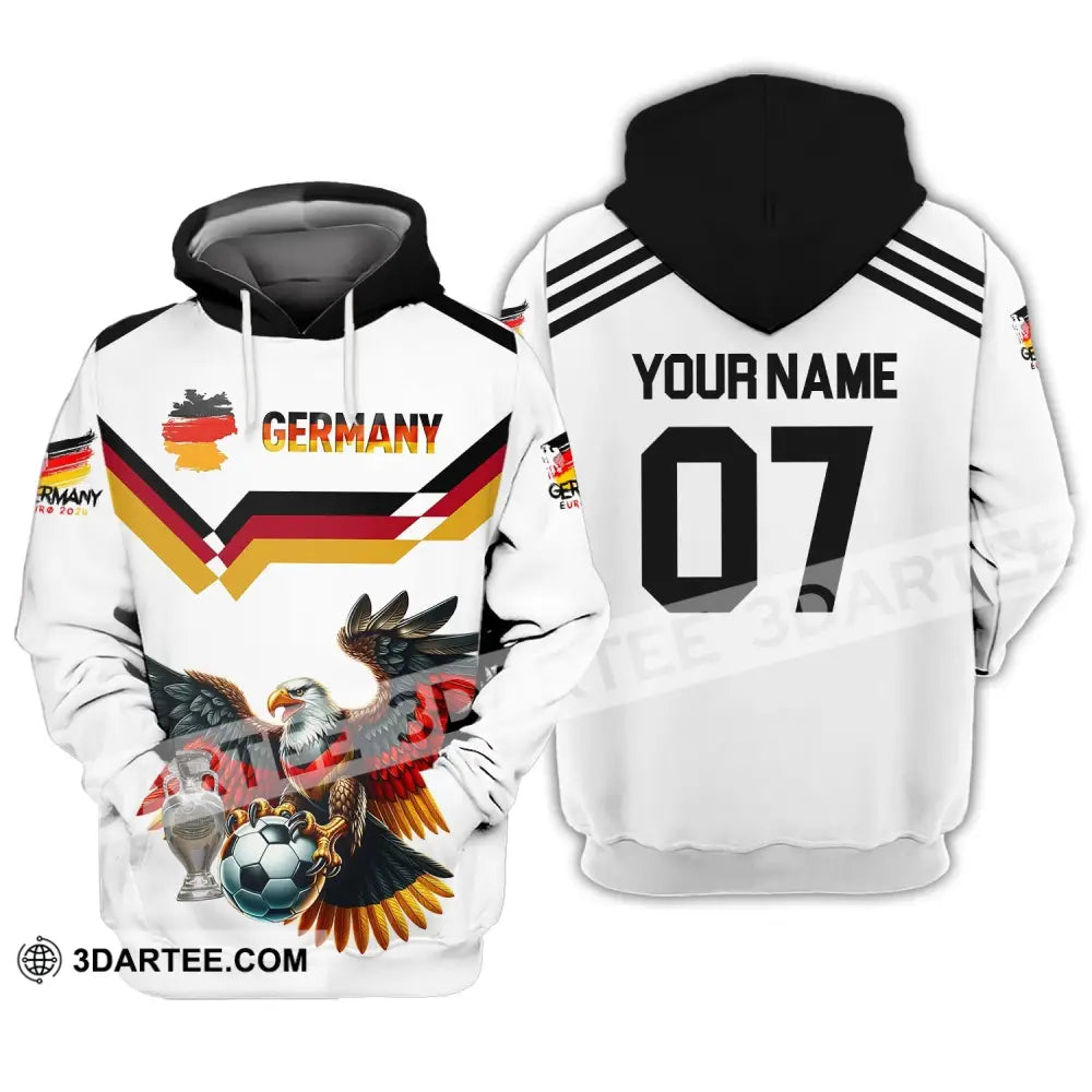 Unisex Shirt - Custom Name And Number 2024 Euro Cup Germany Team Hoodie / S T-Shirt