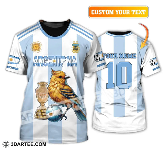 Unisex Shirt Custom Name And Number Argentina Euro 2024 Football Polo Long Sleeve T-Shirt