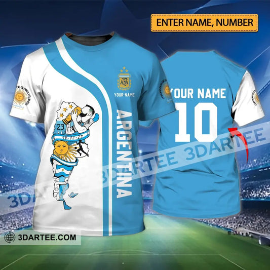 Unisex Shirt - Custom Name And Number Argentina National Team Afa T-Shirt