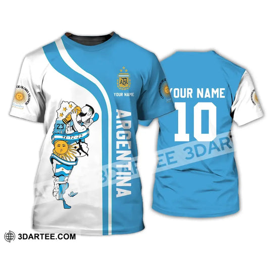 Unisex Shirt - Custom Name And Number Argentina National Team Afa T-Shirt / S T-Shirt