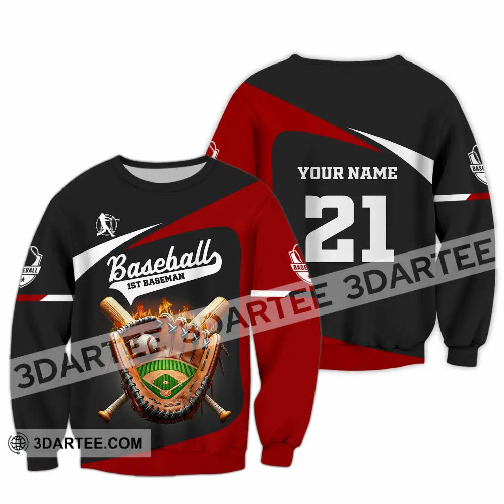 Unisex Shirt Custom Name And Number Baseball Love T-Shirt Long Sleeve / S T-Shirt