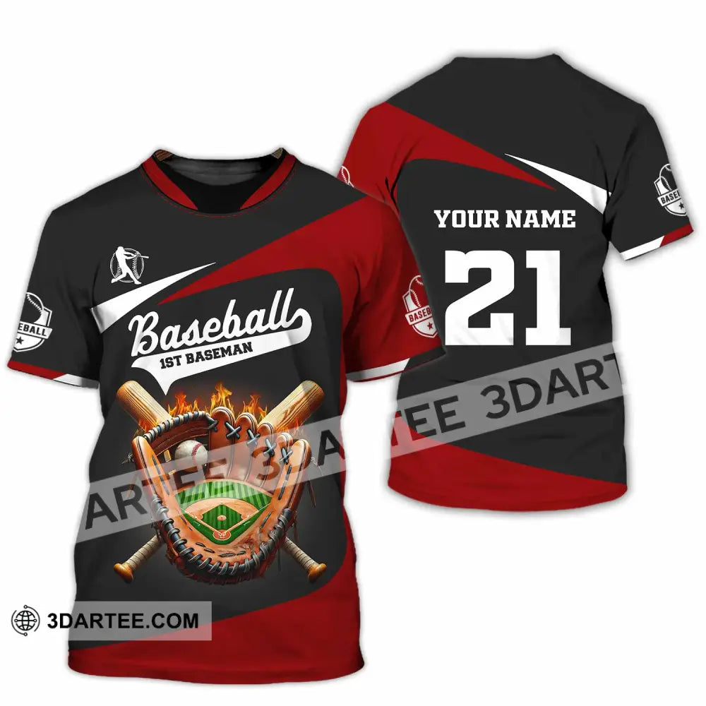 Unisex Shirt Custom Name And Number Baseball Love T-Shirt / S T-Shirt