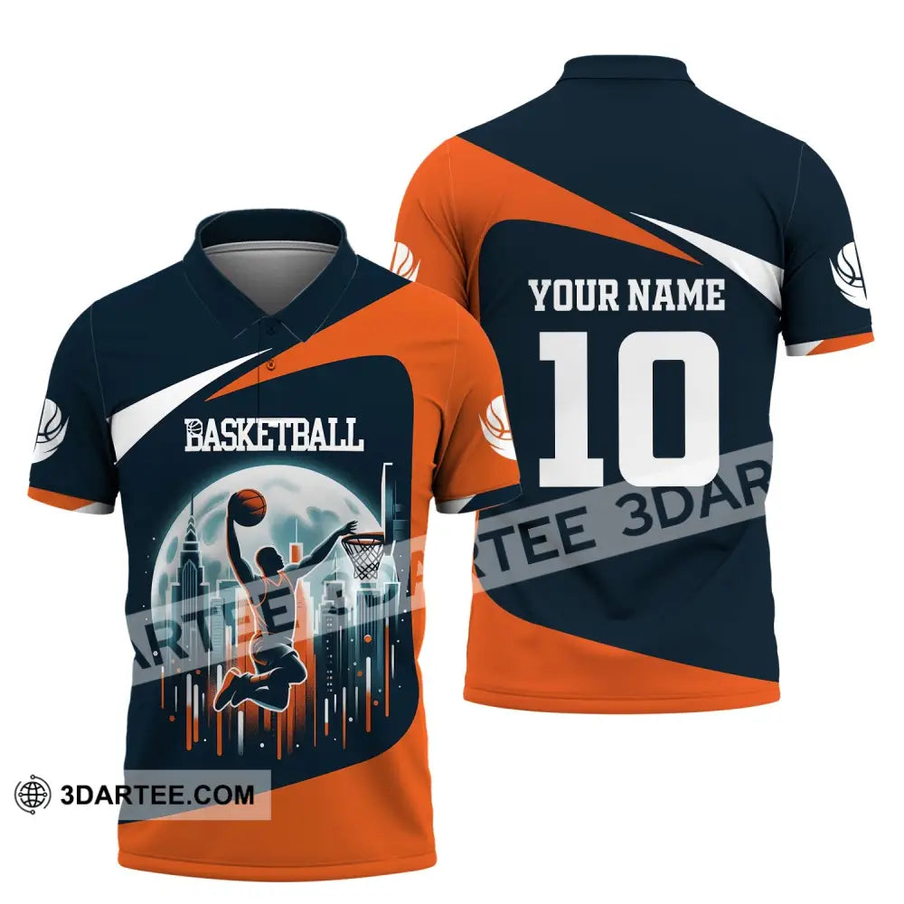 Unisex Shirt Custom Name And Number Basketball Club Uniform Hoodie T-Shirt Polo / S