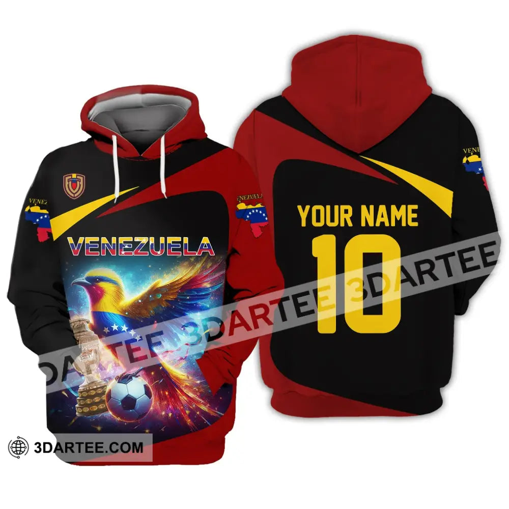 Unisex Shirt - Custom Name And Number Copa 2024 Cup Sport Venezuela Team Hoodie / S T-Shirt