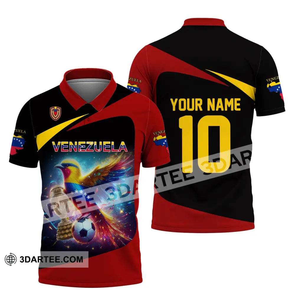 Unisex Shirt - Custom Name And Number Copa 2024 Cup Sport Venezuela Team Polo / S T-Shirt