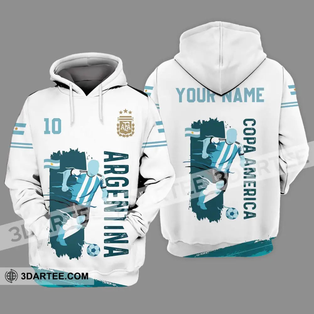 Unisex Shirt - Custom Name And Number Copa America Shirt Argentina - Hoodie / S - T-shirt