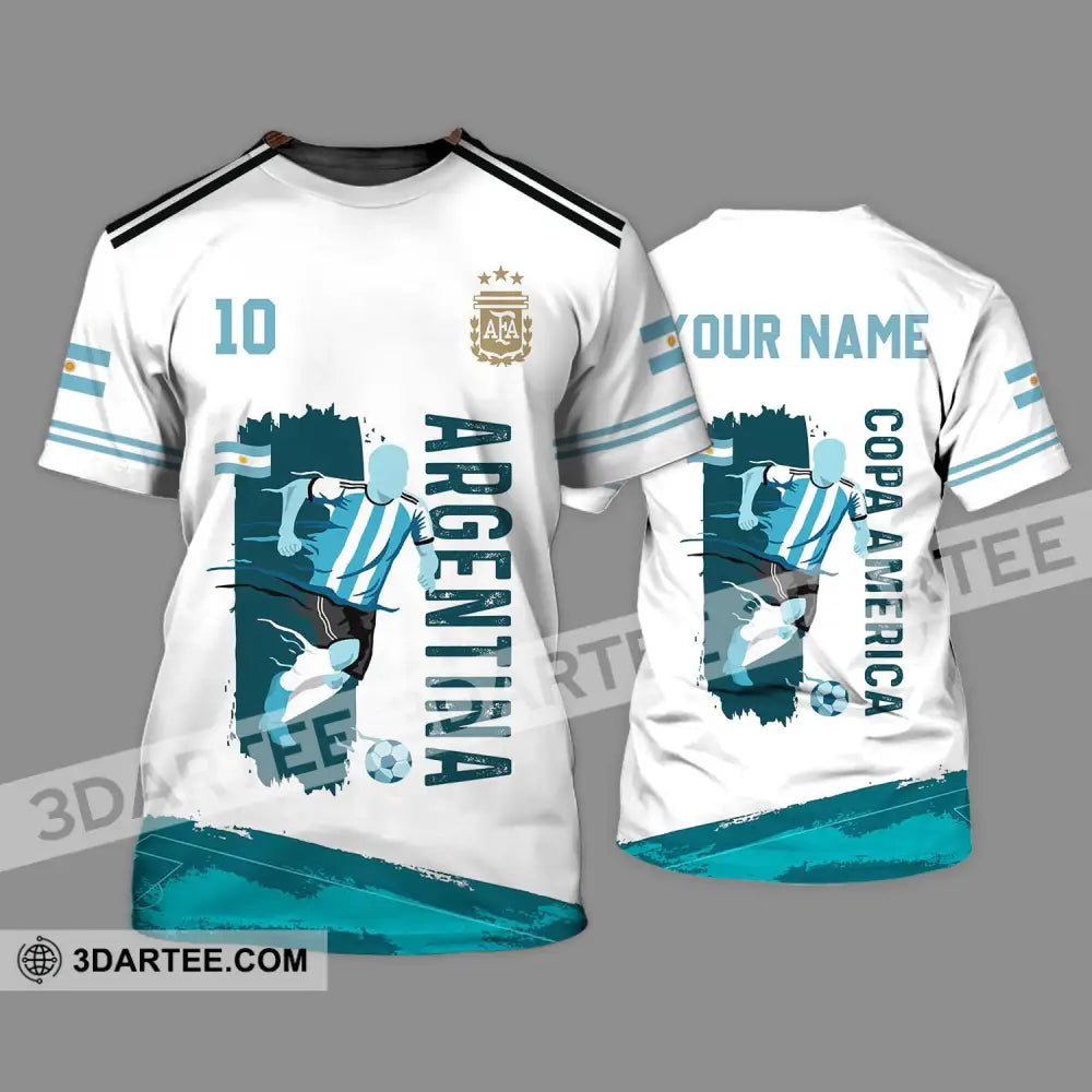 Unisex Shirt - Custom Name And Number Copa America Shirt Argentina - T-Shirt / S - T-shirt