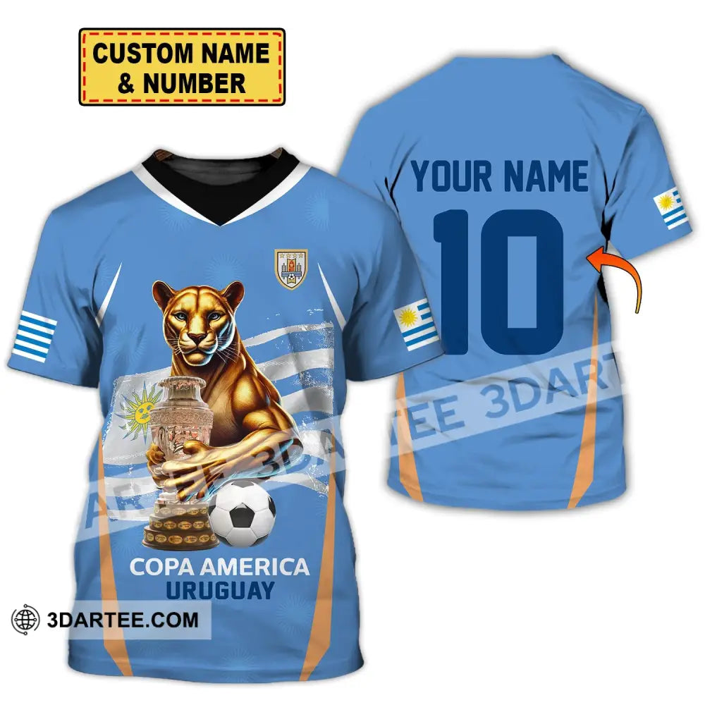 Unisex Shirt - Custom Name And Number Copa America Sport Uruguay T-Shirt