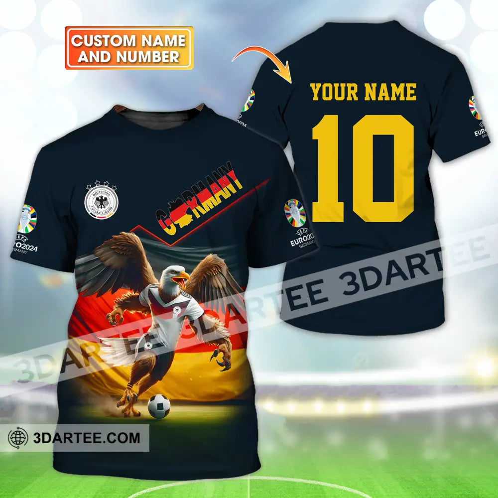 Unisex Shirt - Custom Name And Number Eagle Germany Euro 2024 T-Shirt