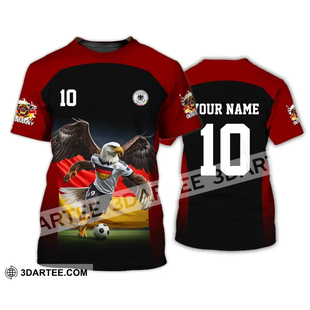 Unisex Shirt - Custom Name And Number Euro 2024 German Eagle T-Shirt / S T-Shirt