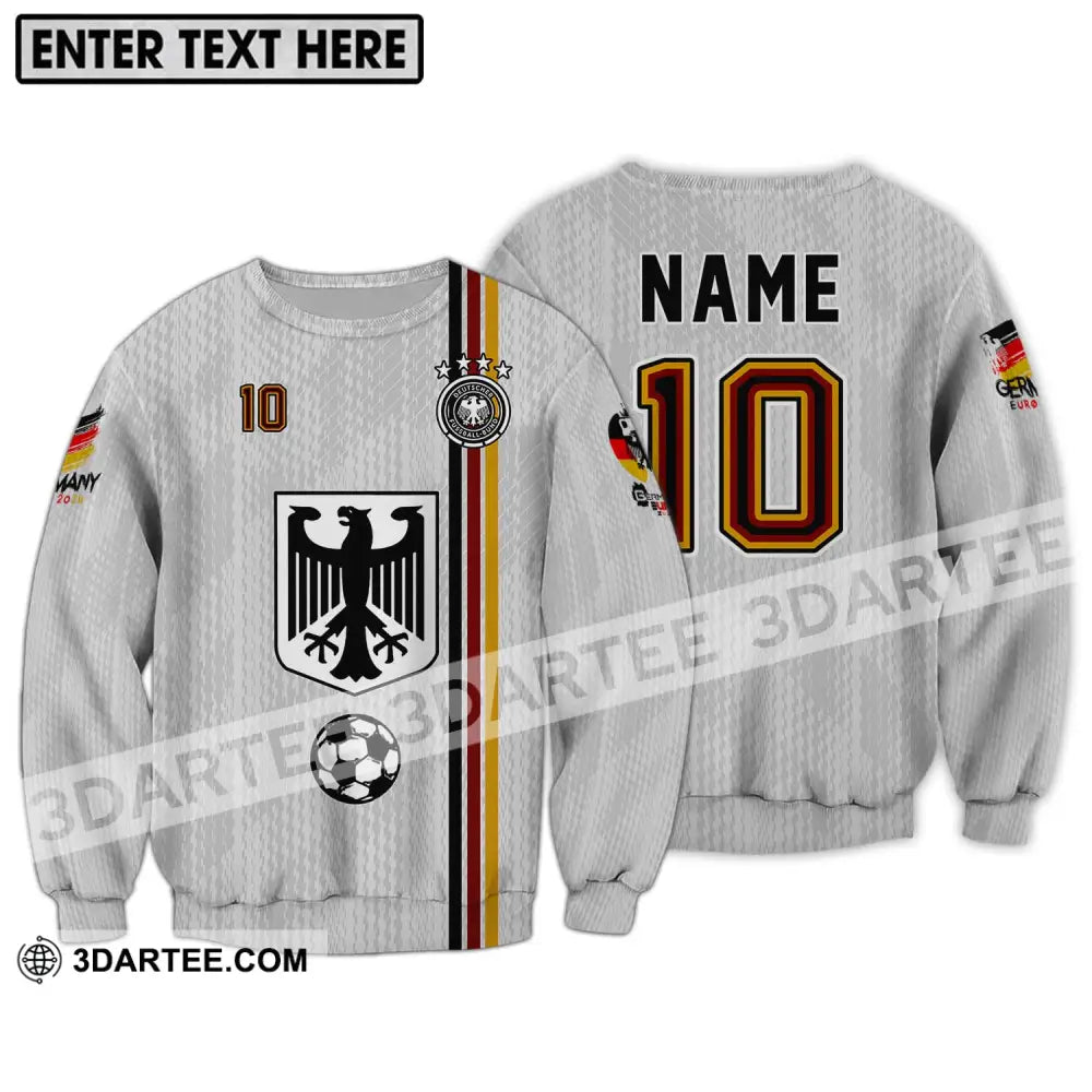 Unisex Shirt - Custom Name And Number Euro 2024 German Long Sleeve / S T-Shirt