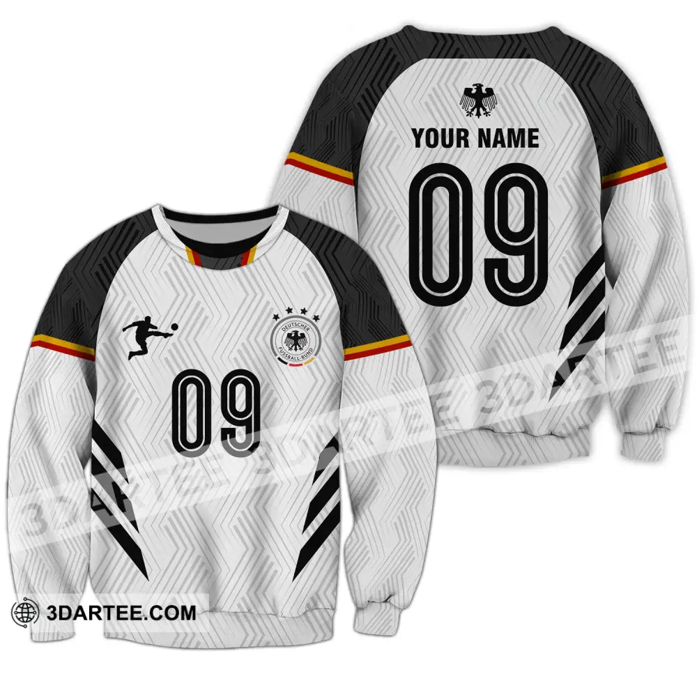 Unisex Shirt - Custom Name And Number Euro 2024 Germany Long Sleeve / S T-Shirt