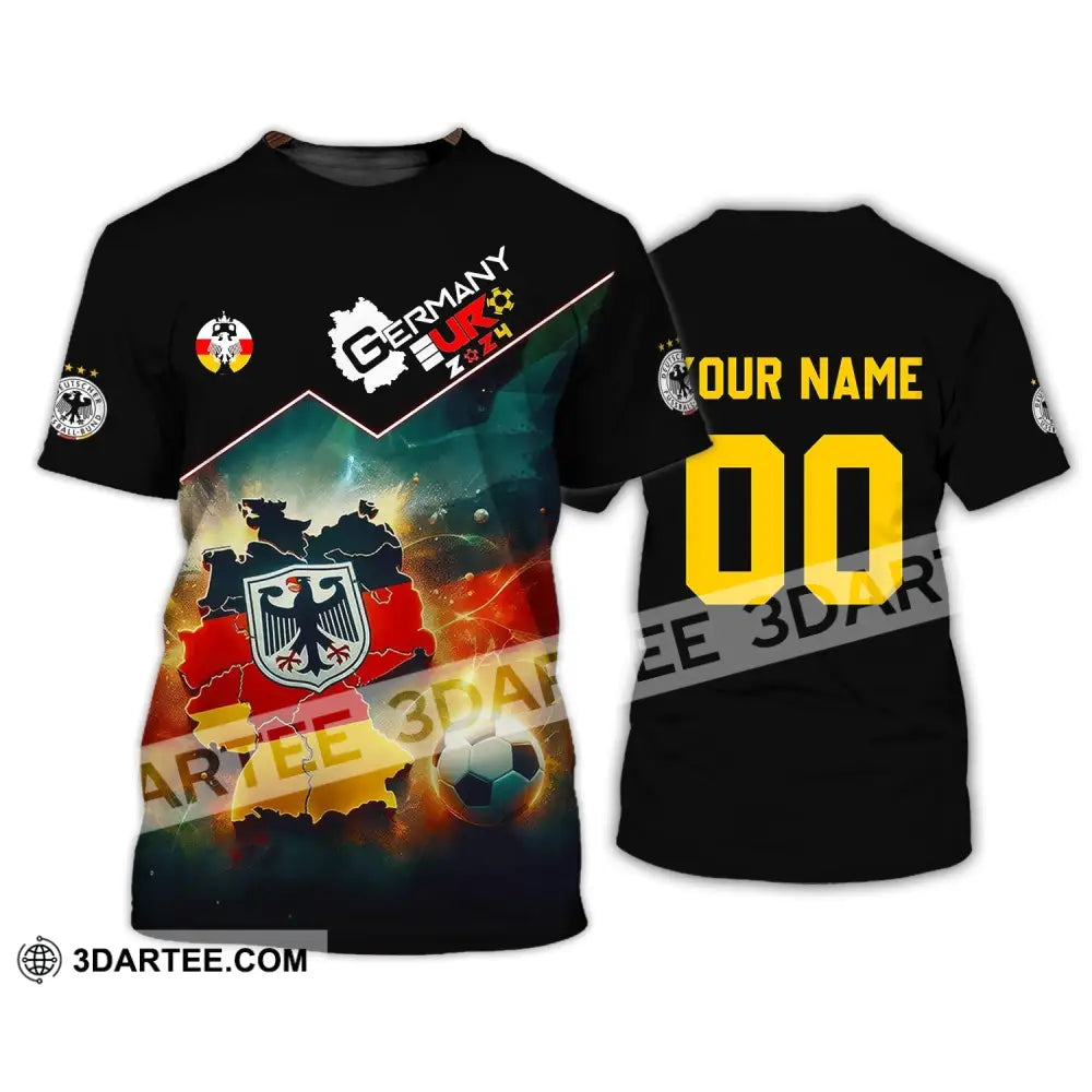 Unisex Shirt - Custom Name And Number Euro 2024 Germany Team Lover T-Shirt / S T-Shirt